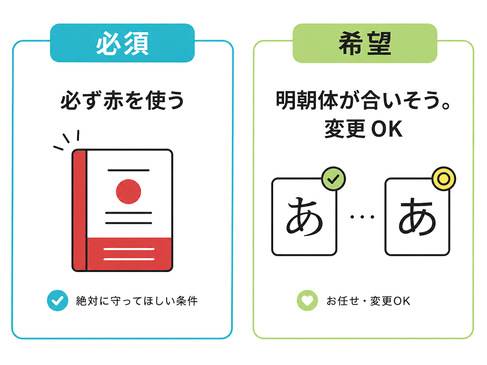 「希望」と「絶対条件」を分ける